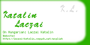 katalin laczai business card